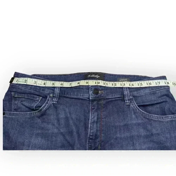 34 Heritage Courage Mid Rise Straight Leg Jeans 36/34 - Picture 12 of 16